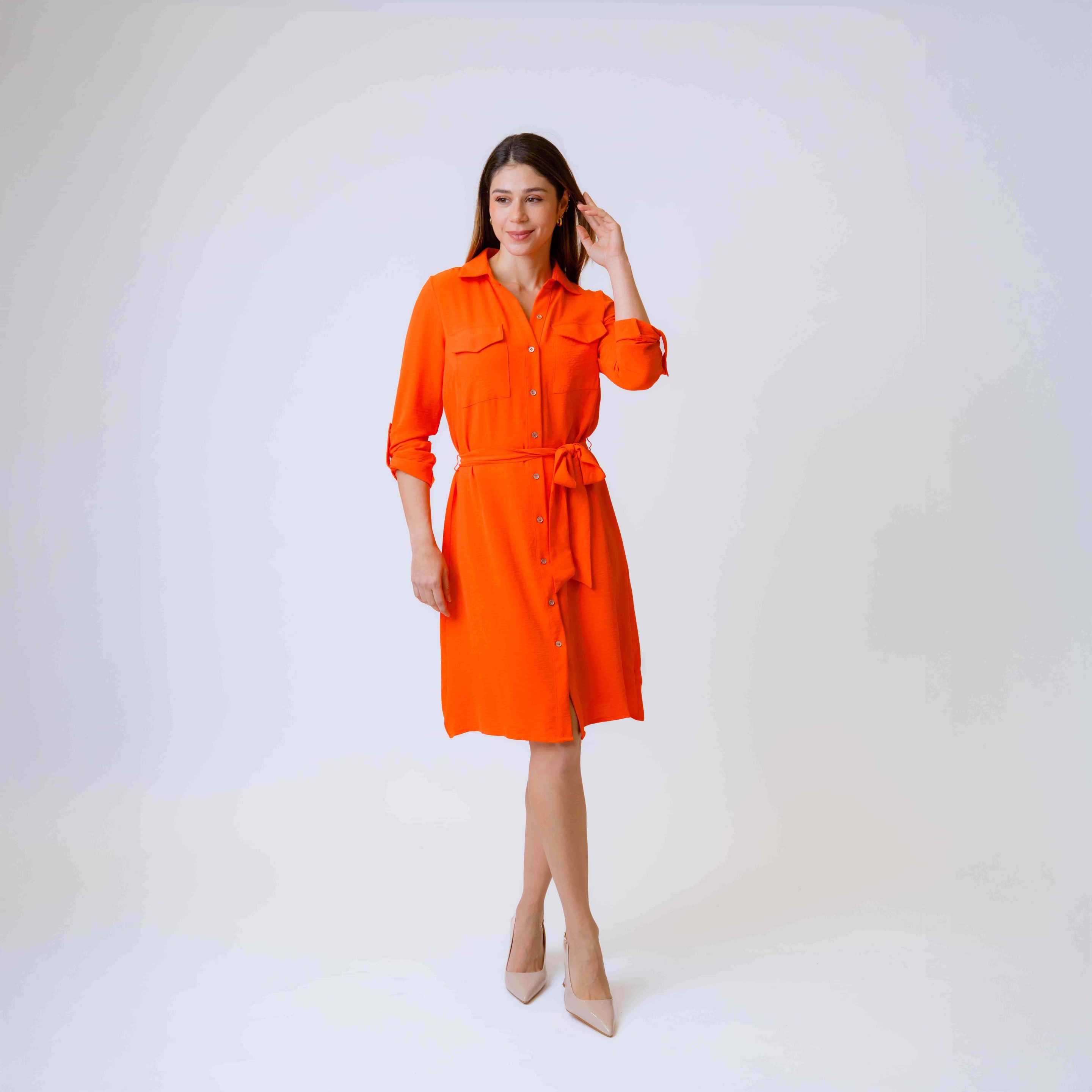 Vestido M3/4 Camisero