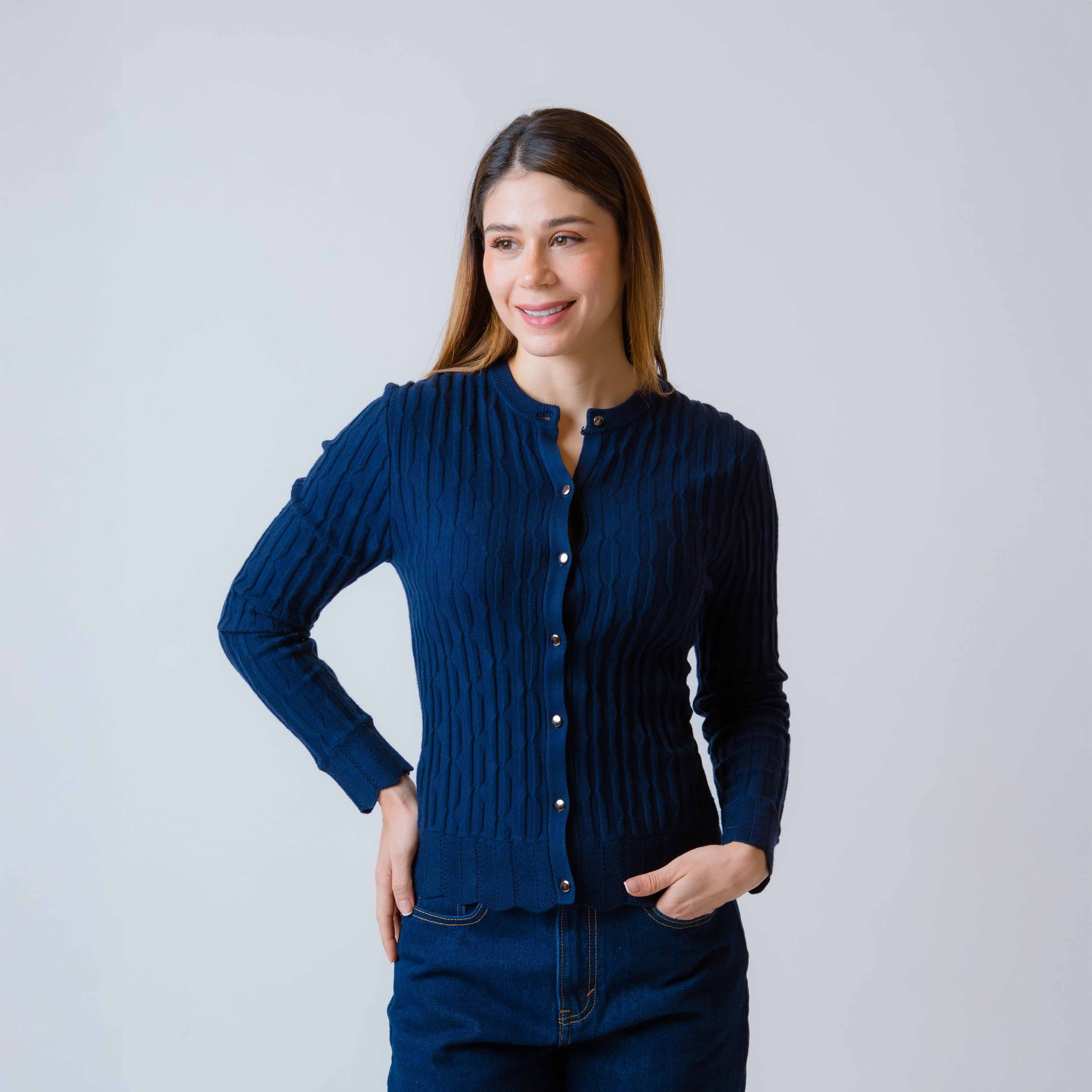 Cardigan Con Estructura