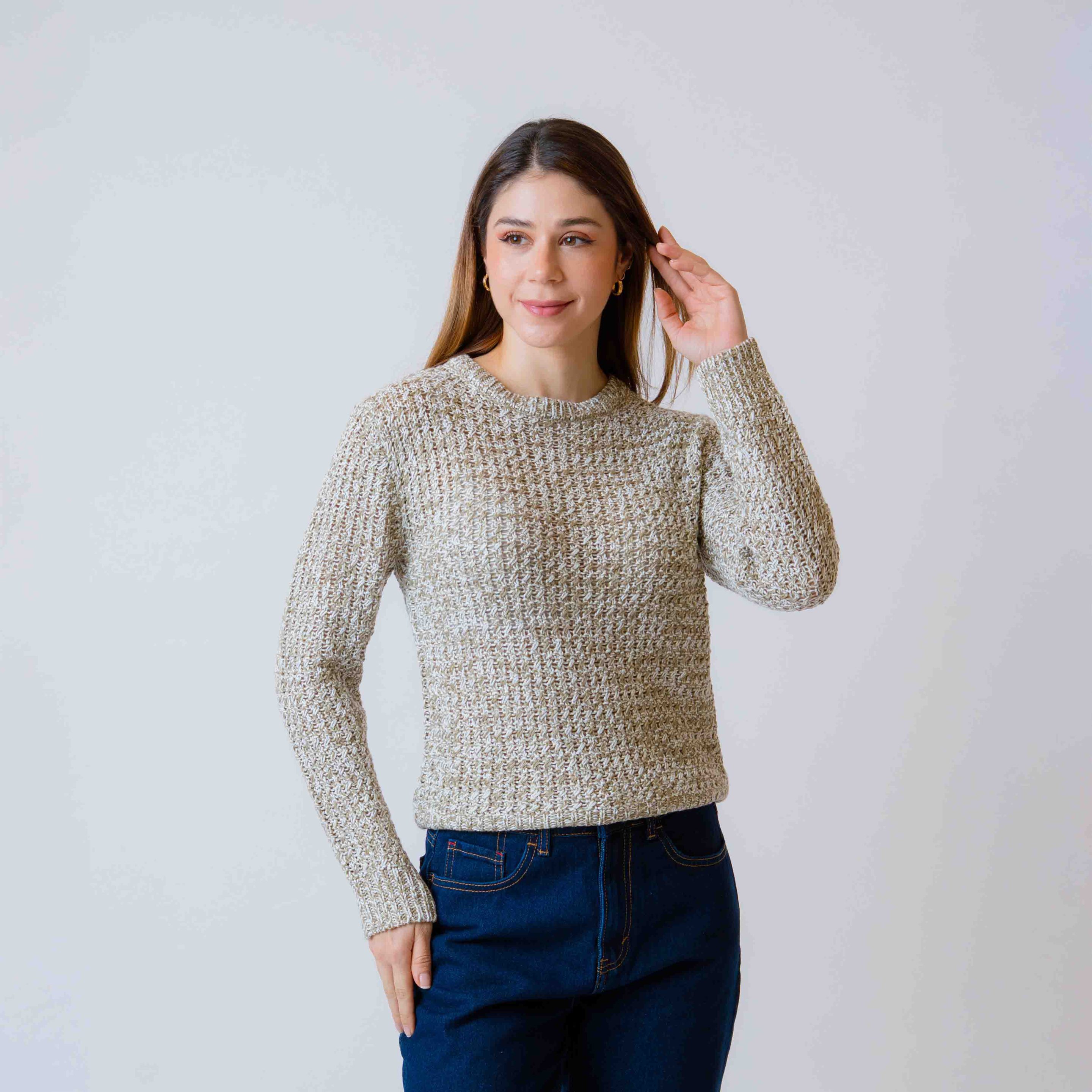 Sweater Tejido Escote Base
