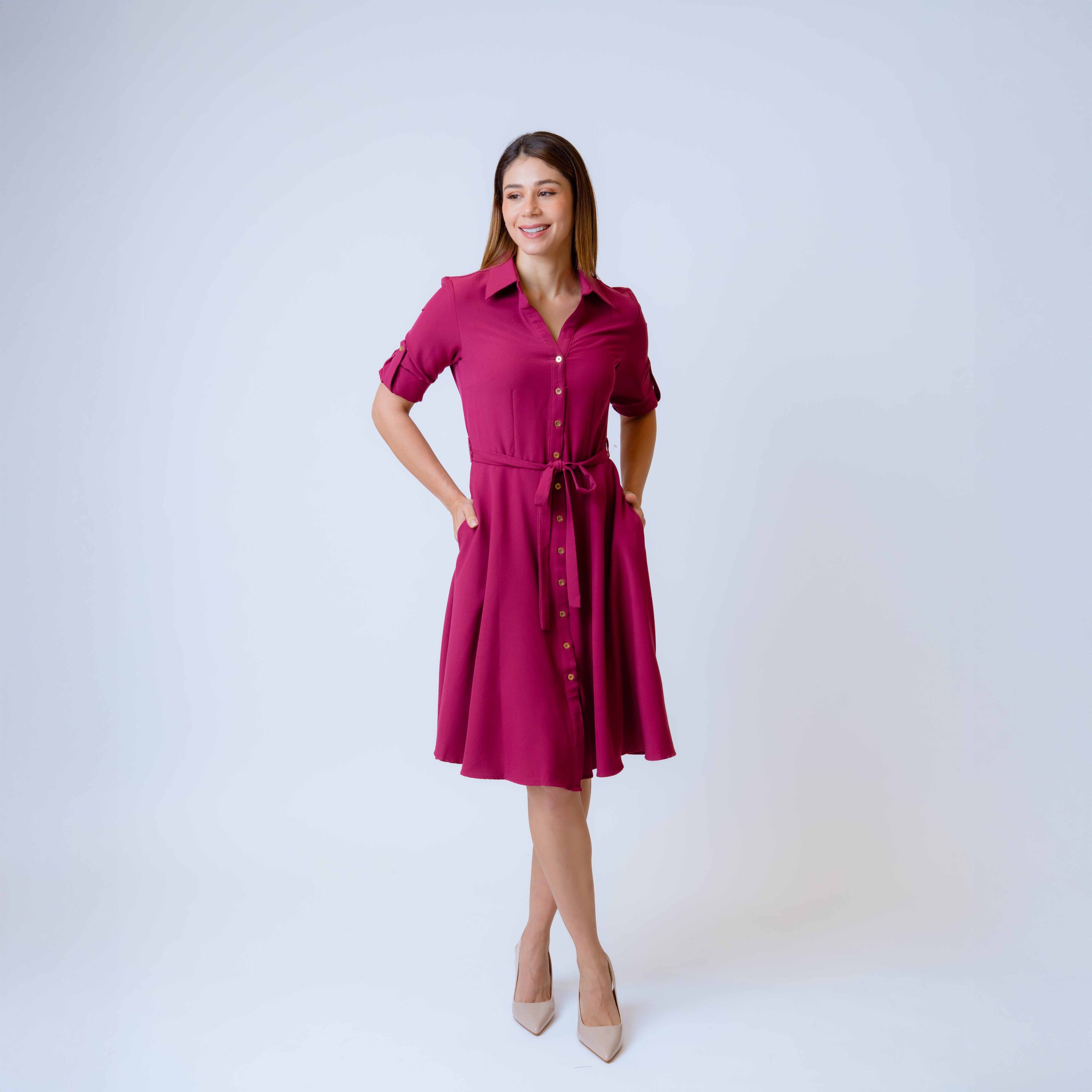 Vestido M/C Camisero C/Botones