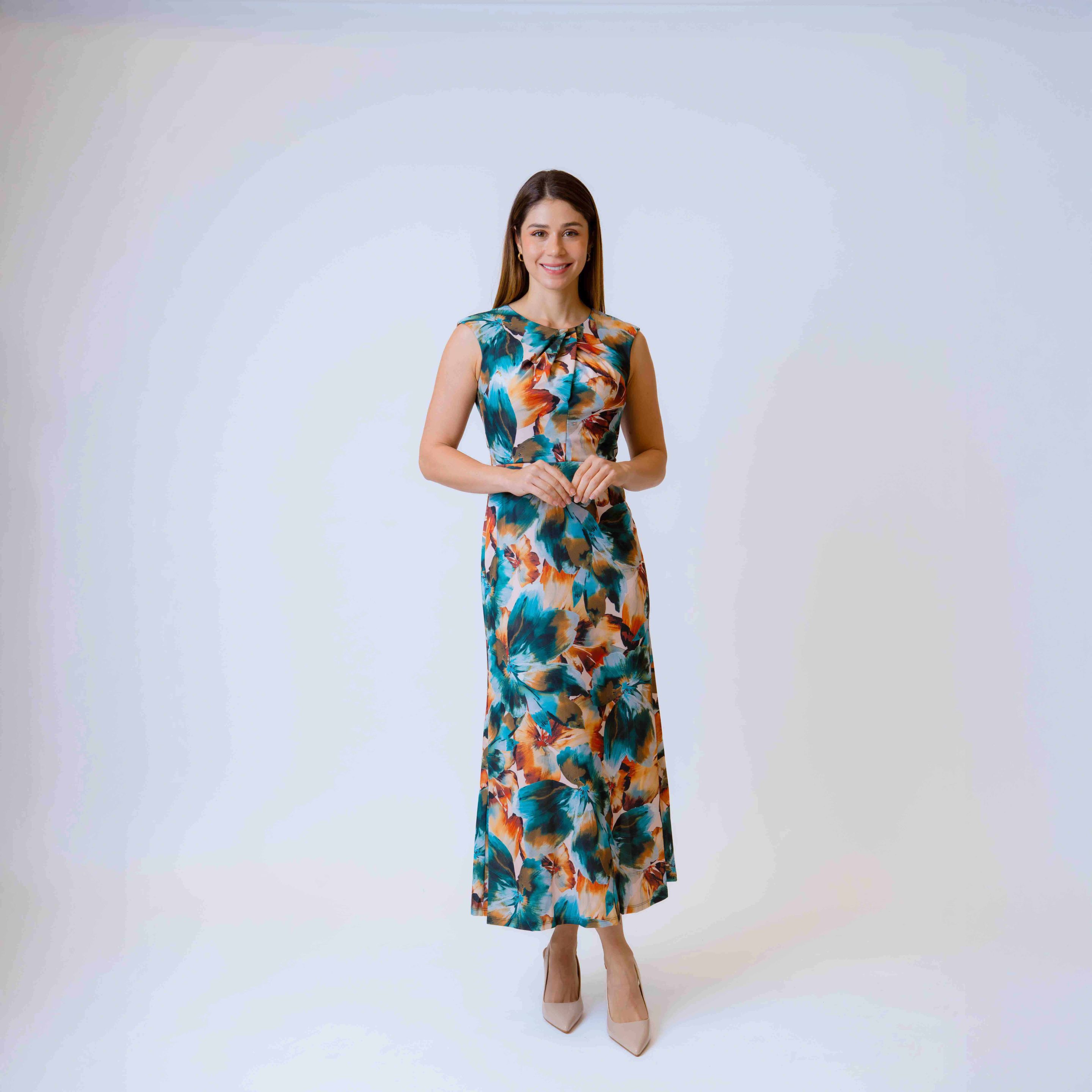 Vestido Midi S/M Estampado