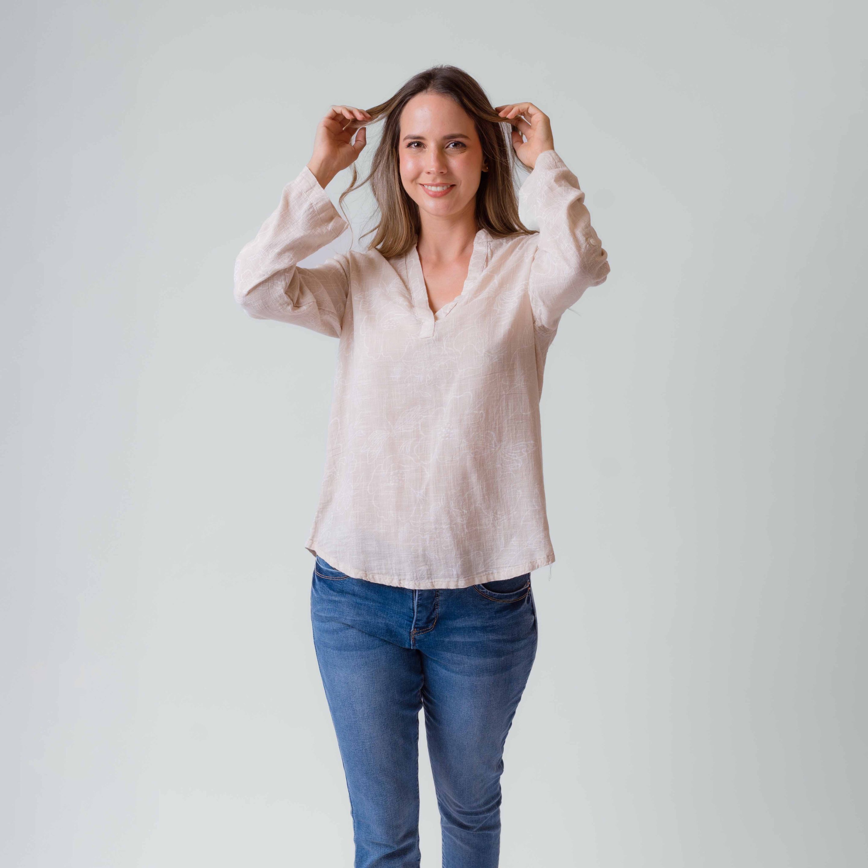 Camisera M/L Estampada C/Chino