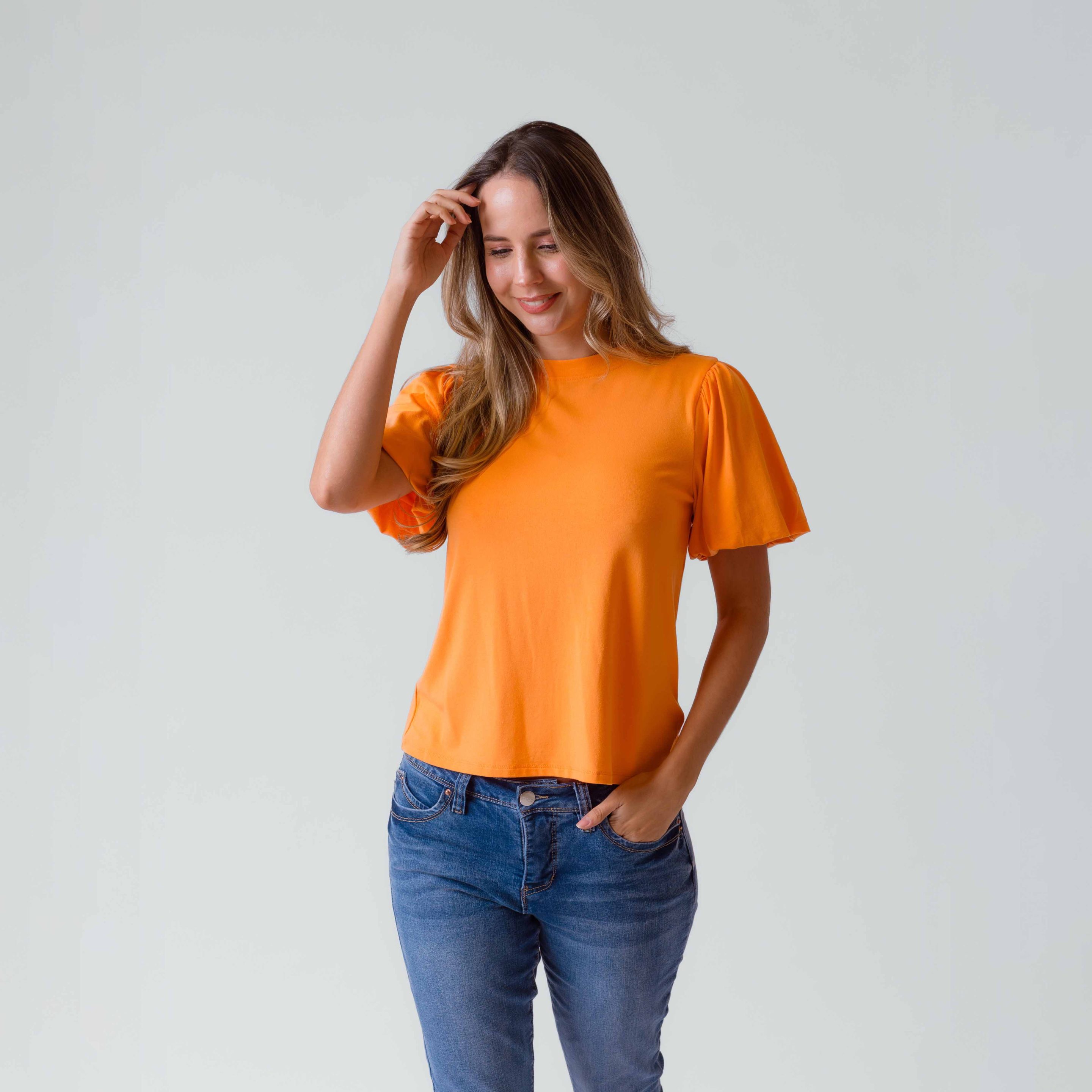 Blusa M/C Cuello V