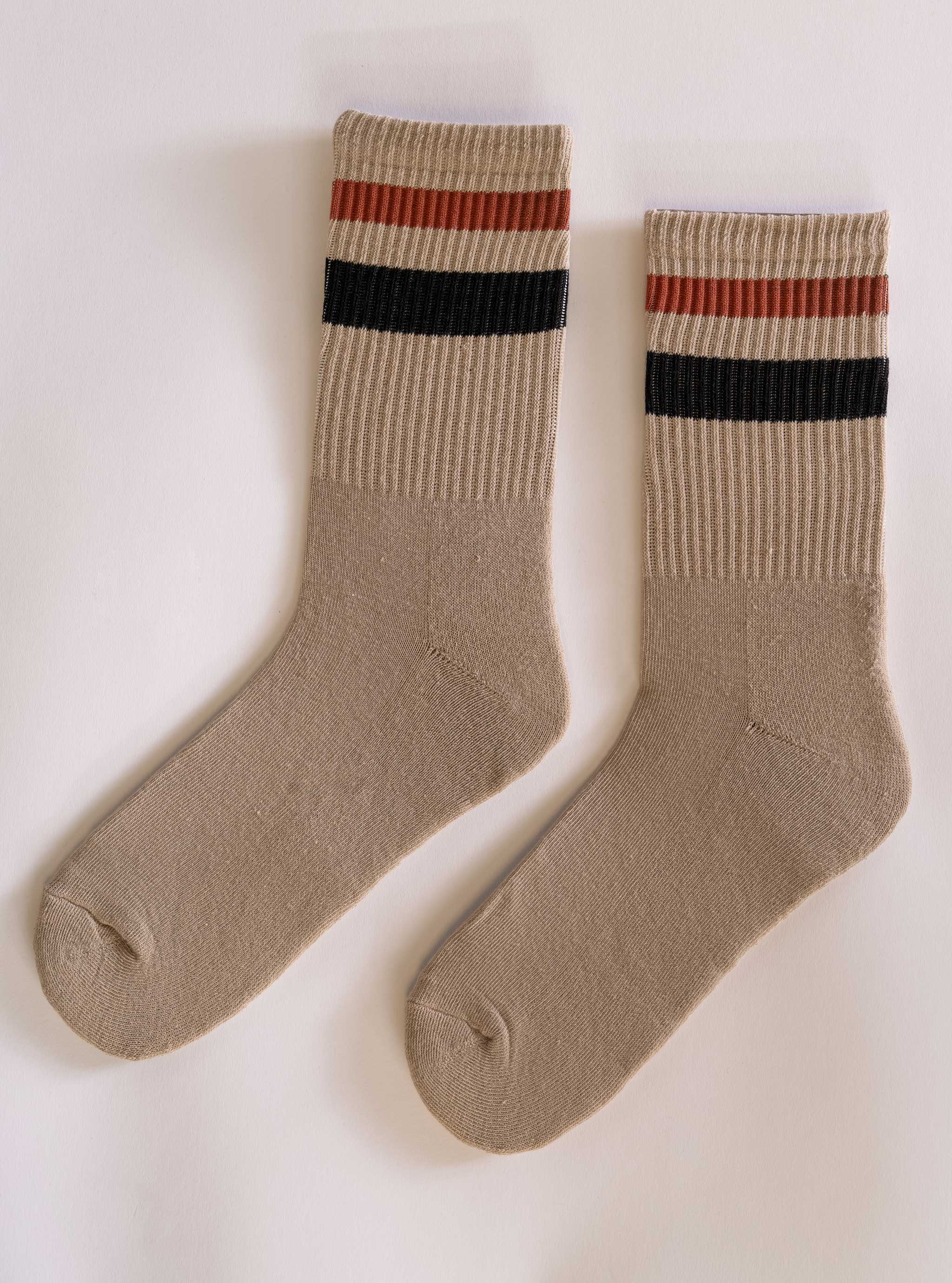 Stripes Are On Calcetín, Beige