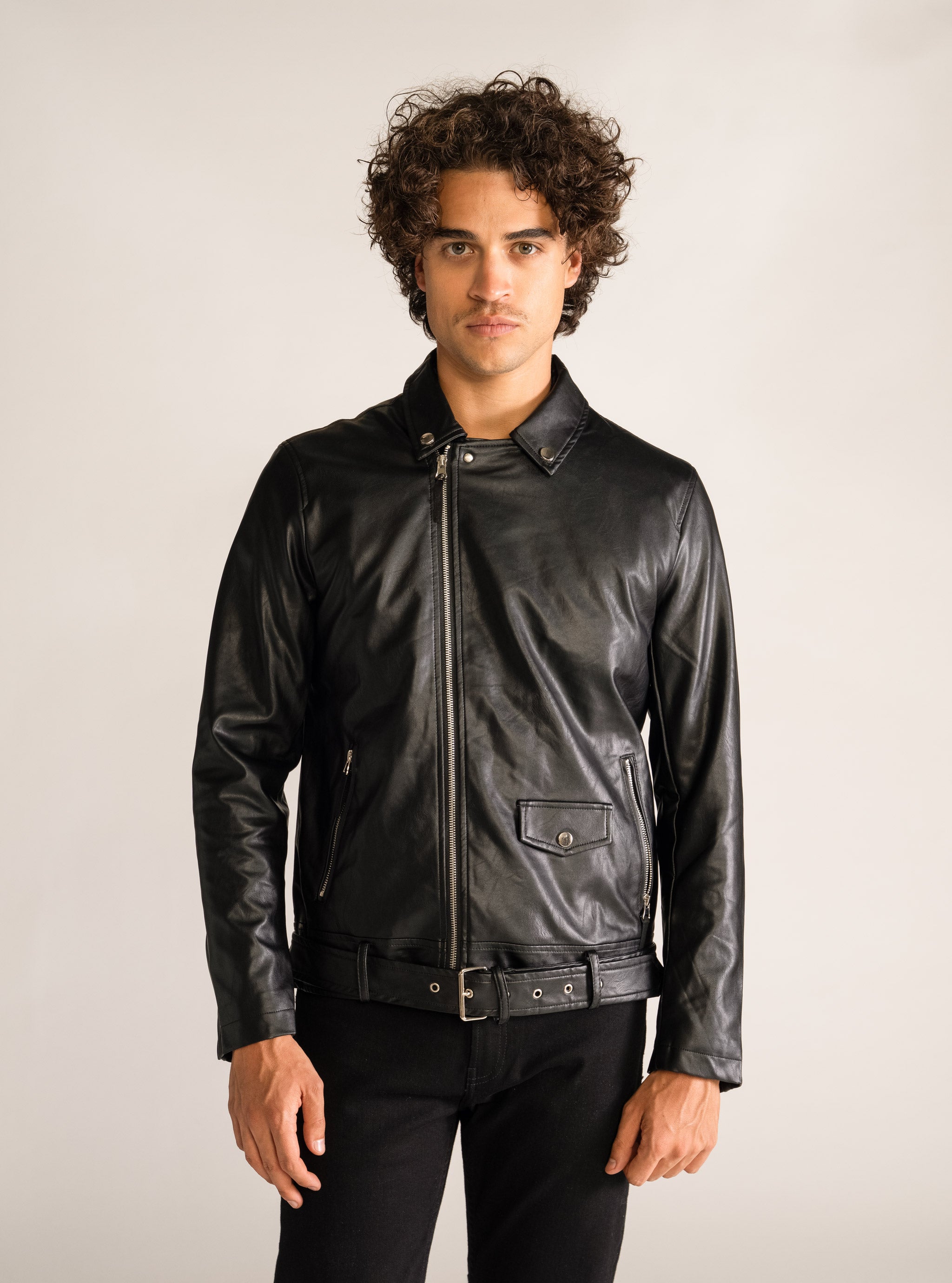 City Biker Jacket, Negro