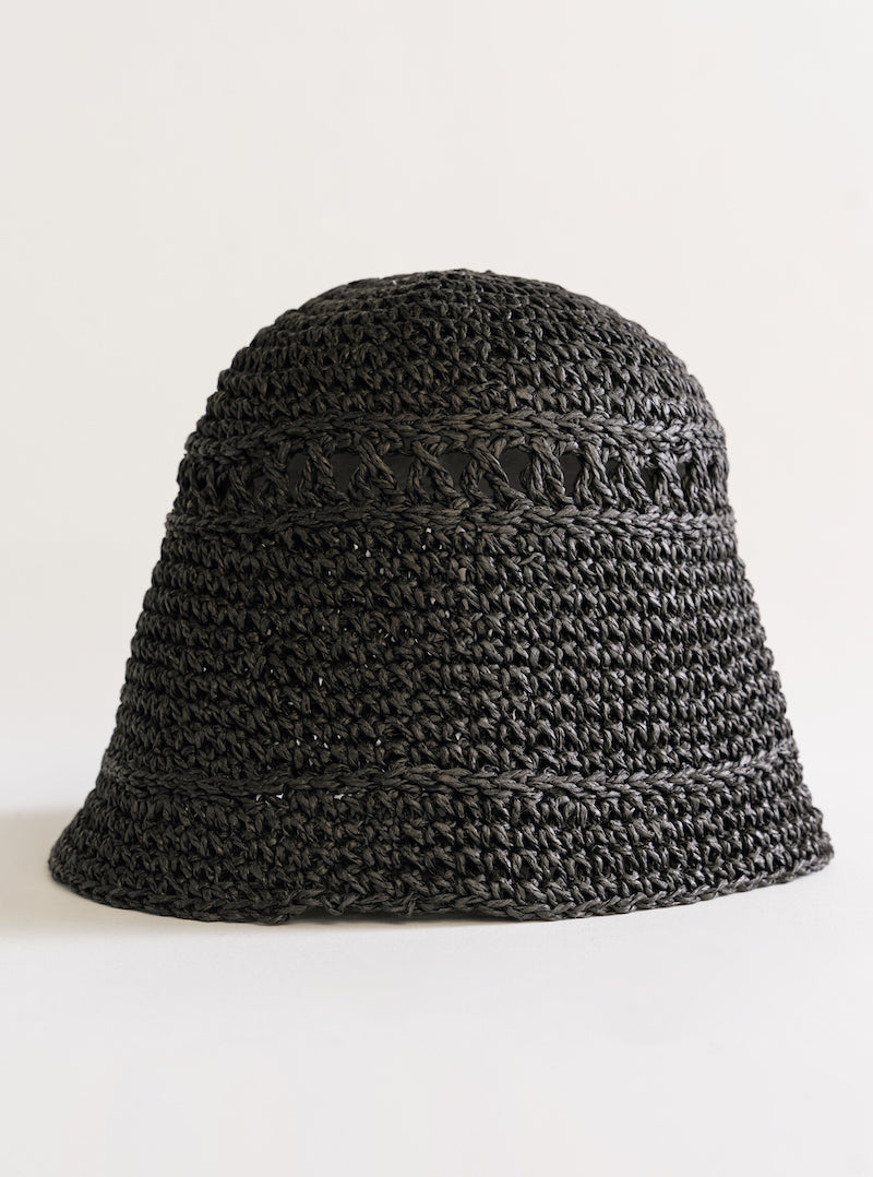 Beach Ventura Straw Hat, Negro