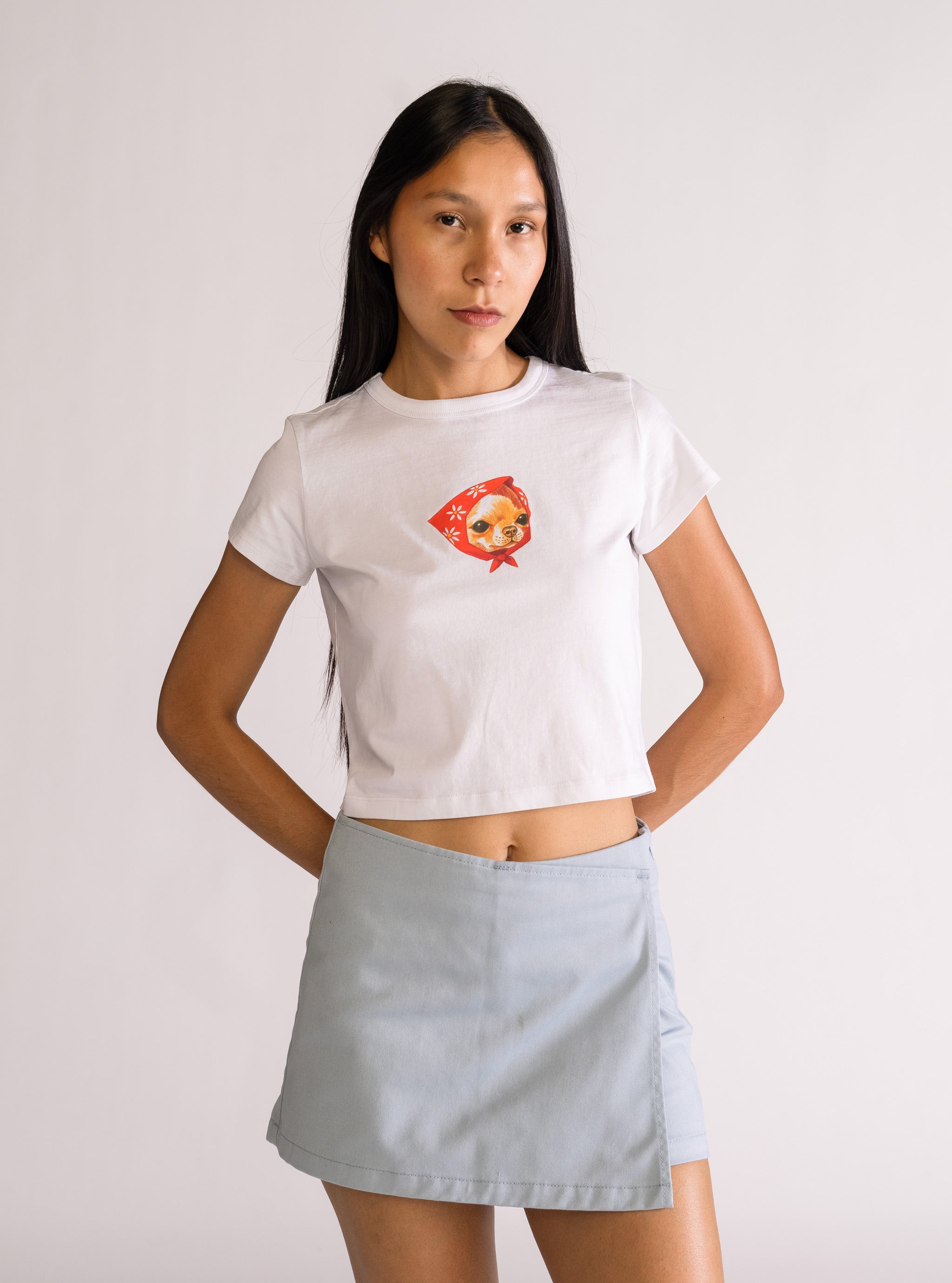 Cute Puppy, Baby Playera, Blanco
