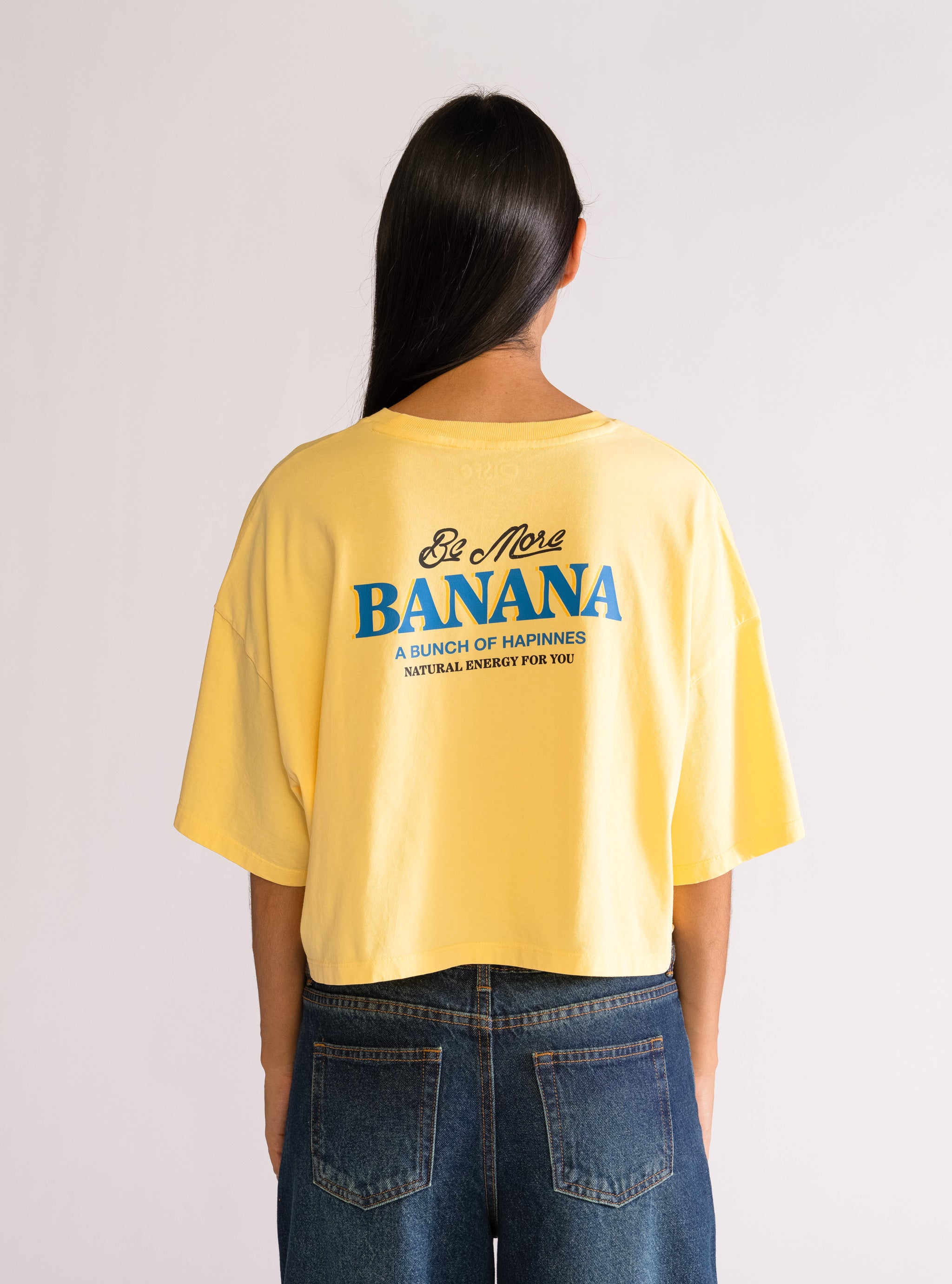 Banana, Cropped Tee, Amarillo Obscuro