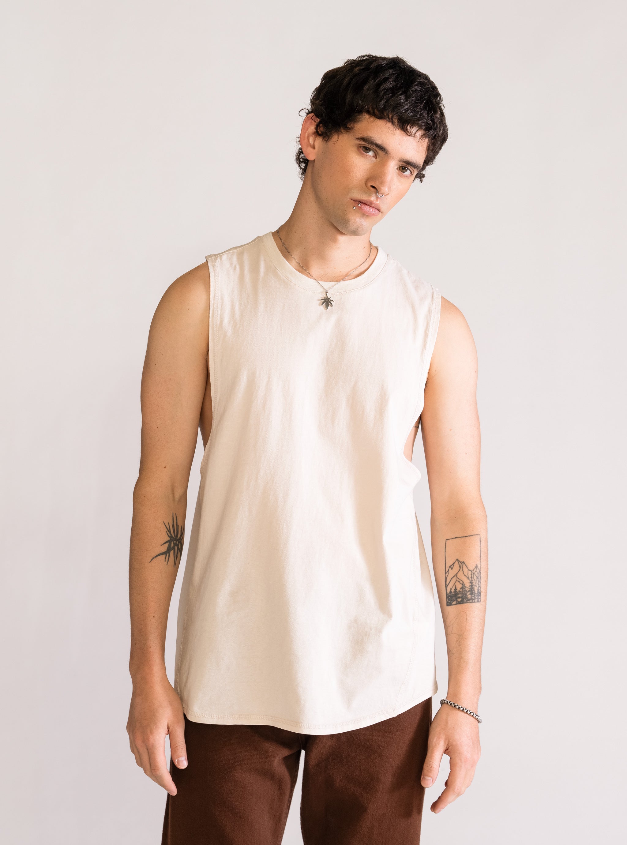A Wild Claim Tank Top, Crema