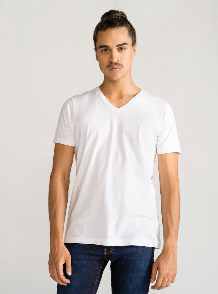 Everyday Regular T-Shirt V, Blanco