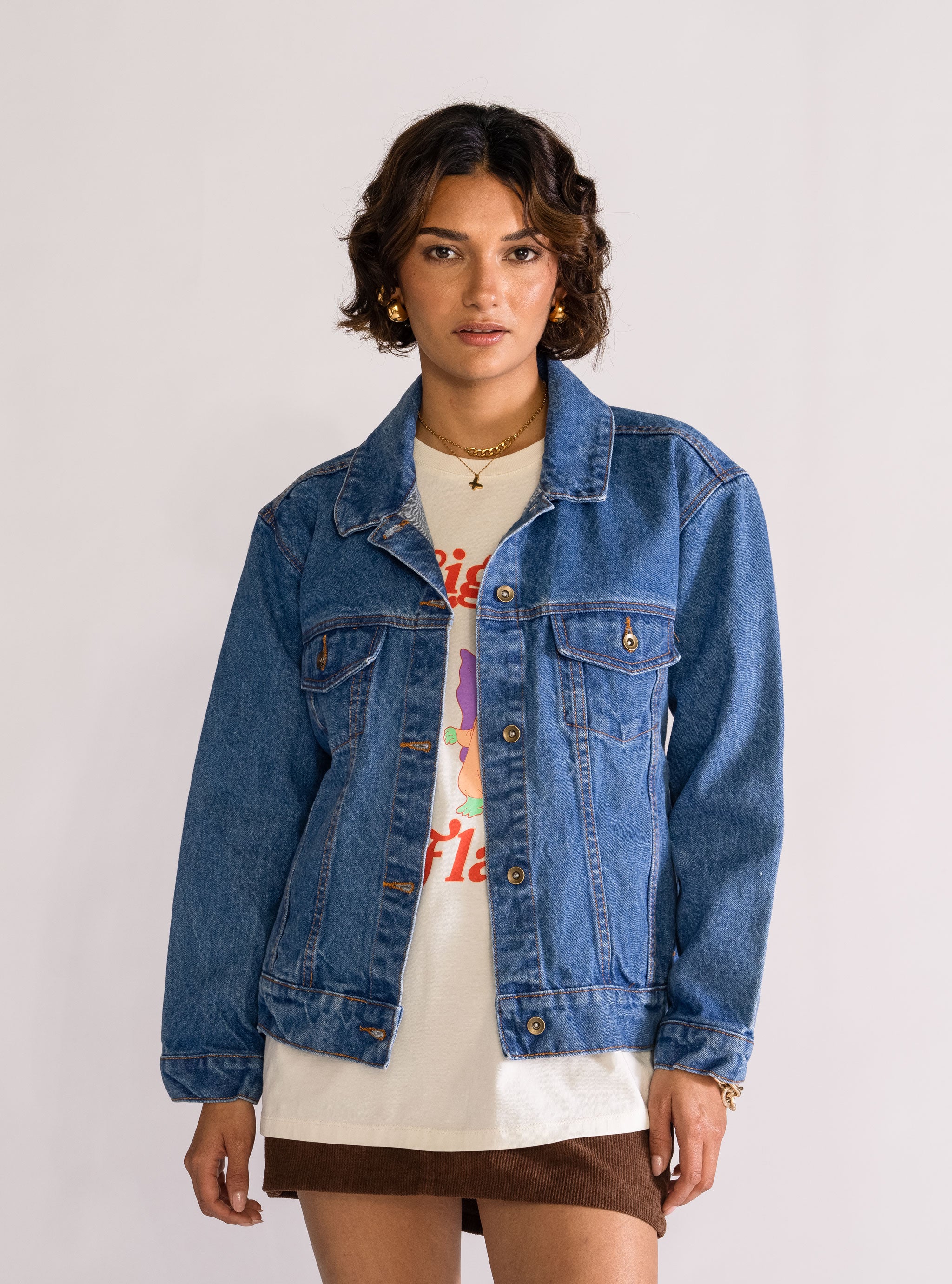 Lunatique Denim Chumpa Azul Claro