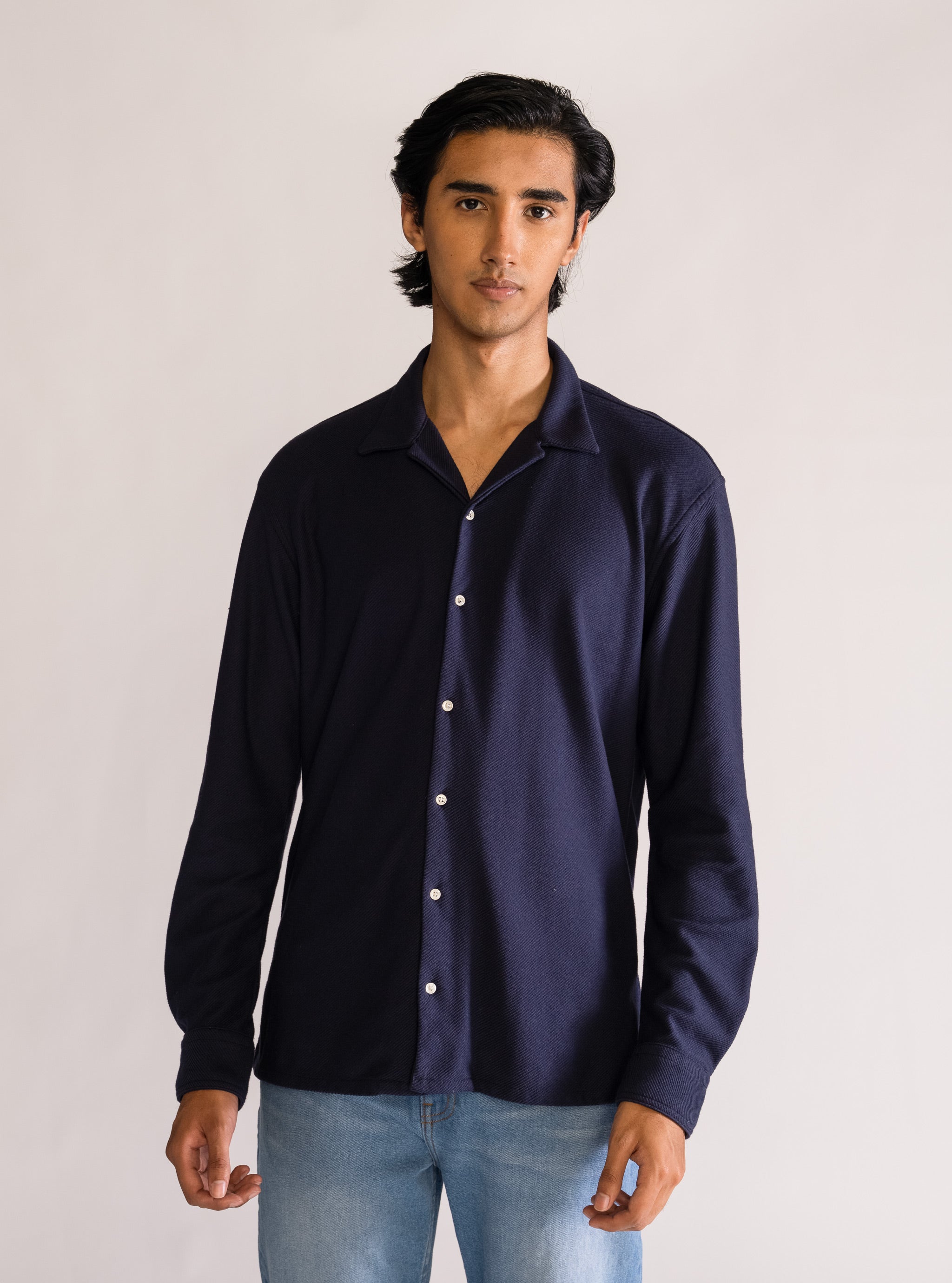 On Purpose? Camisa, Azul Marino
