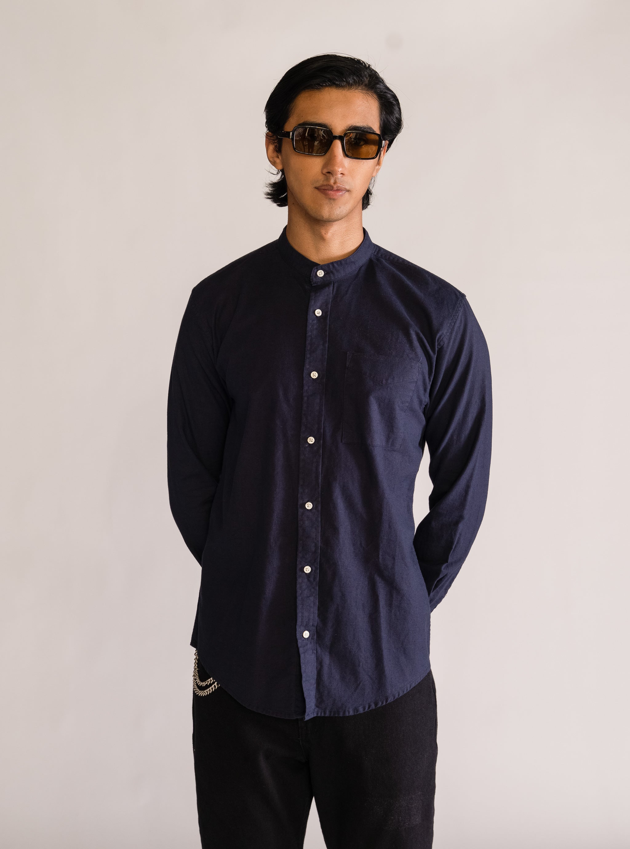 Tis The Season Camisa, Azul Marino