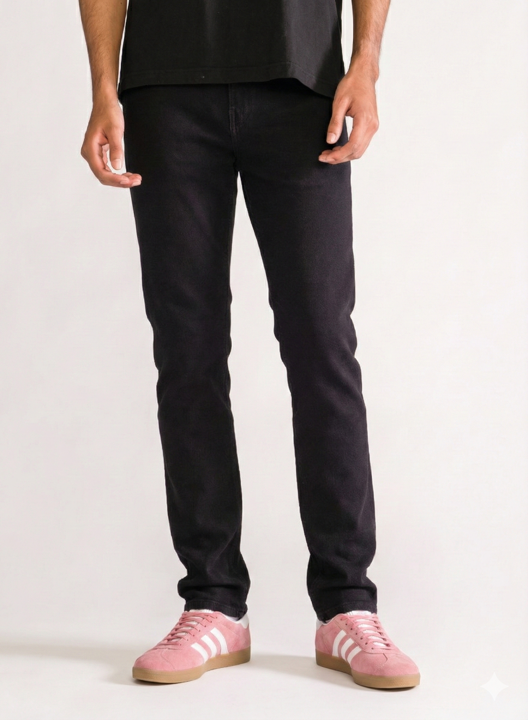 Crushing It Slim Fit Jeans, Negro