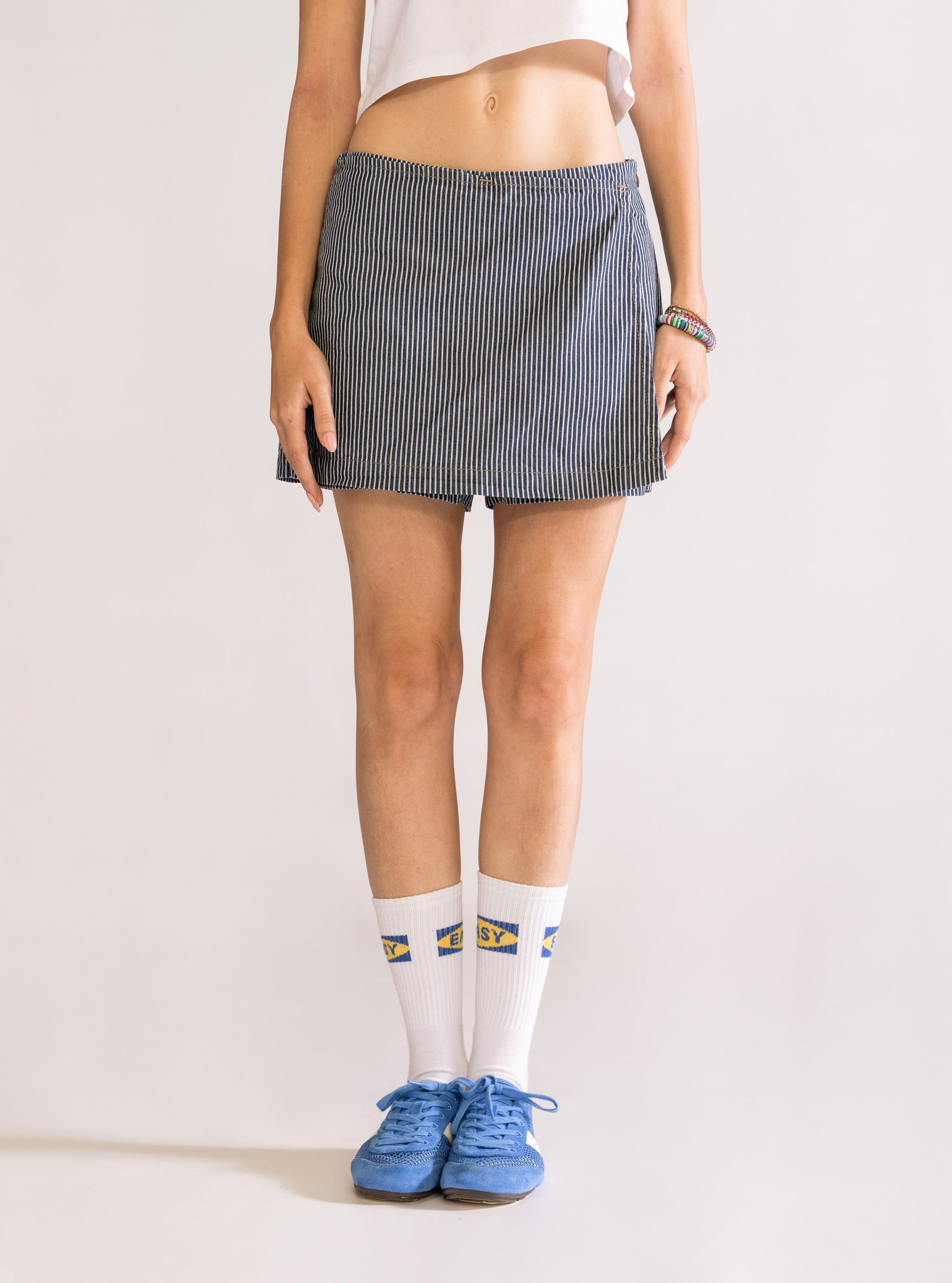 Think About Me Falda Short, Azul Claro