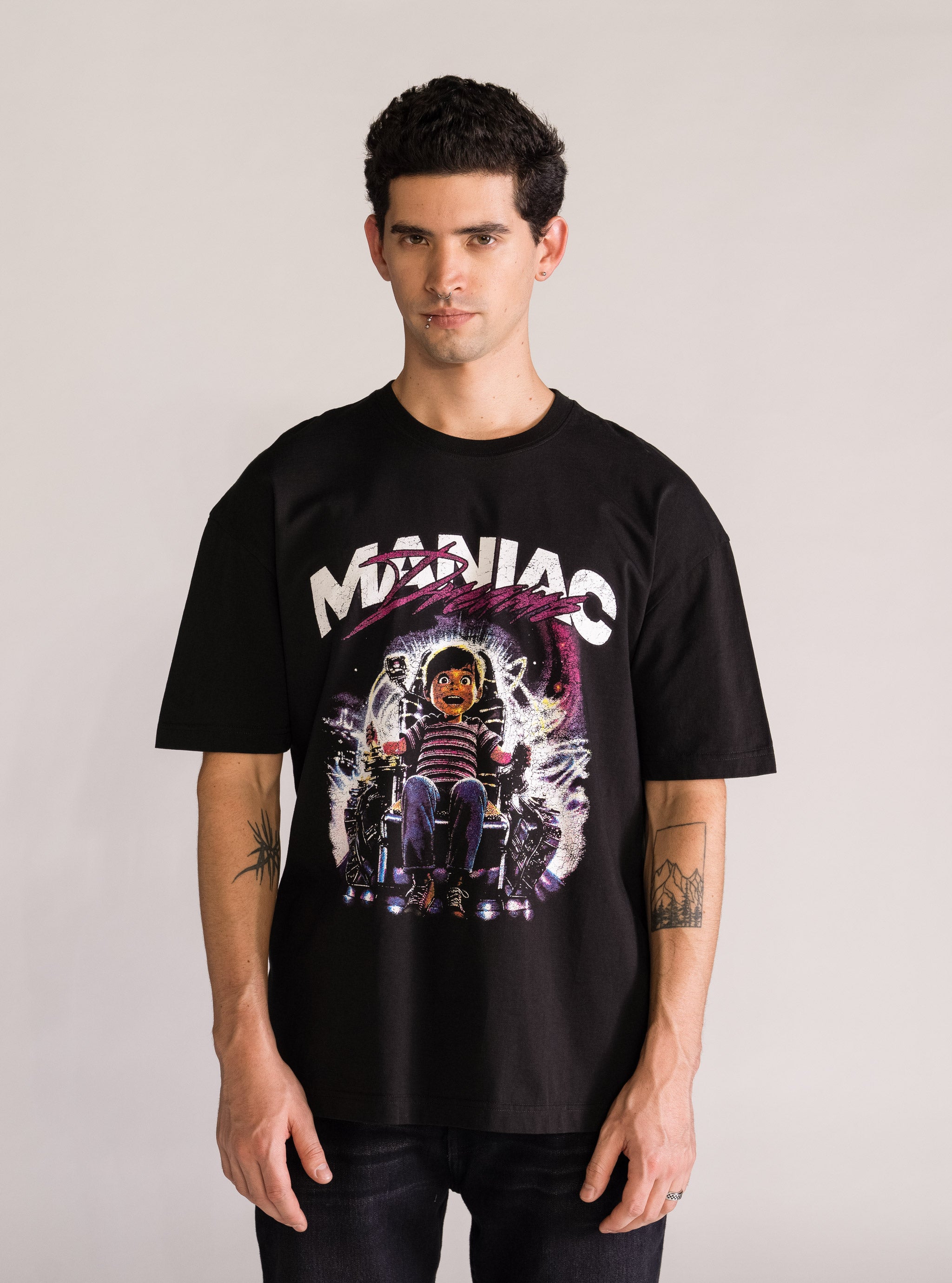 Maniac Dreams Playeras, Negro