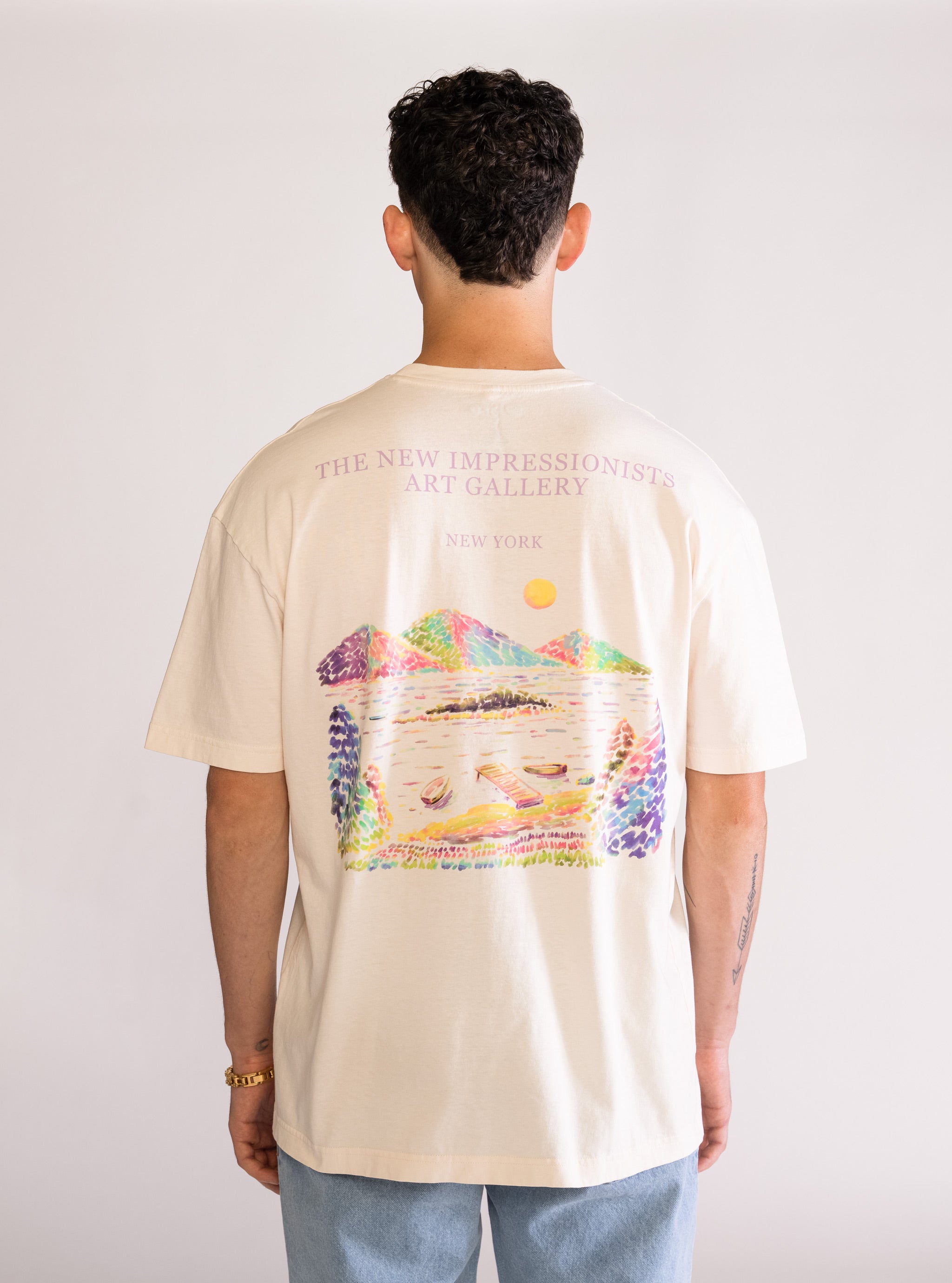 Drop Shoulder The Met View, Rosado Pastel