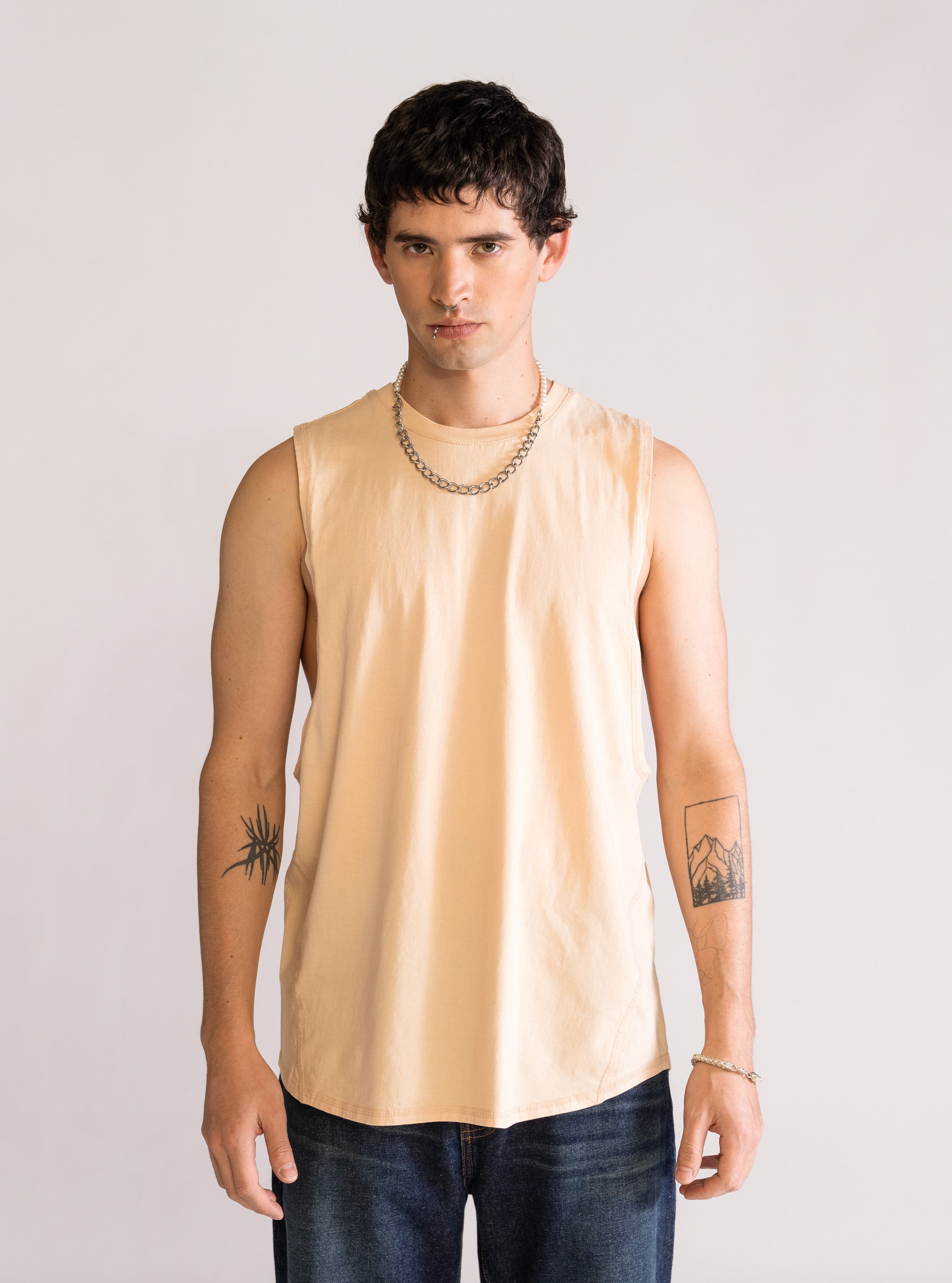 A Wild Claim Tank Top, Beige