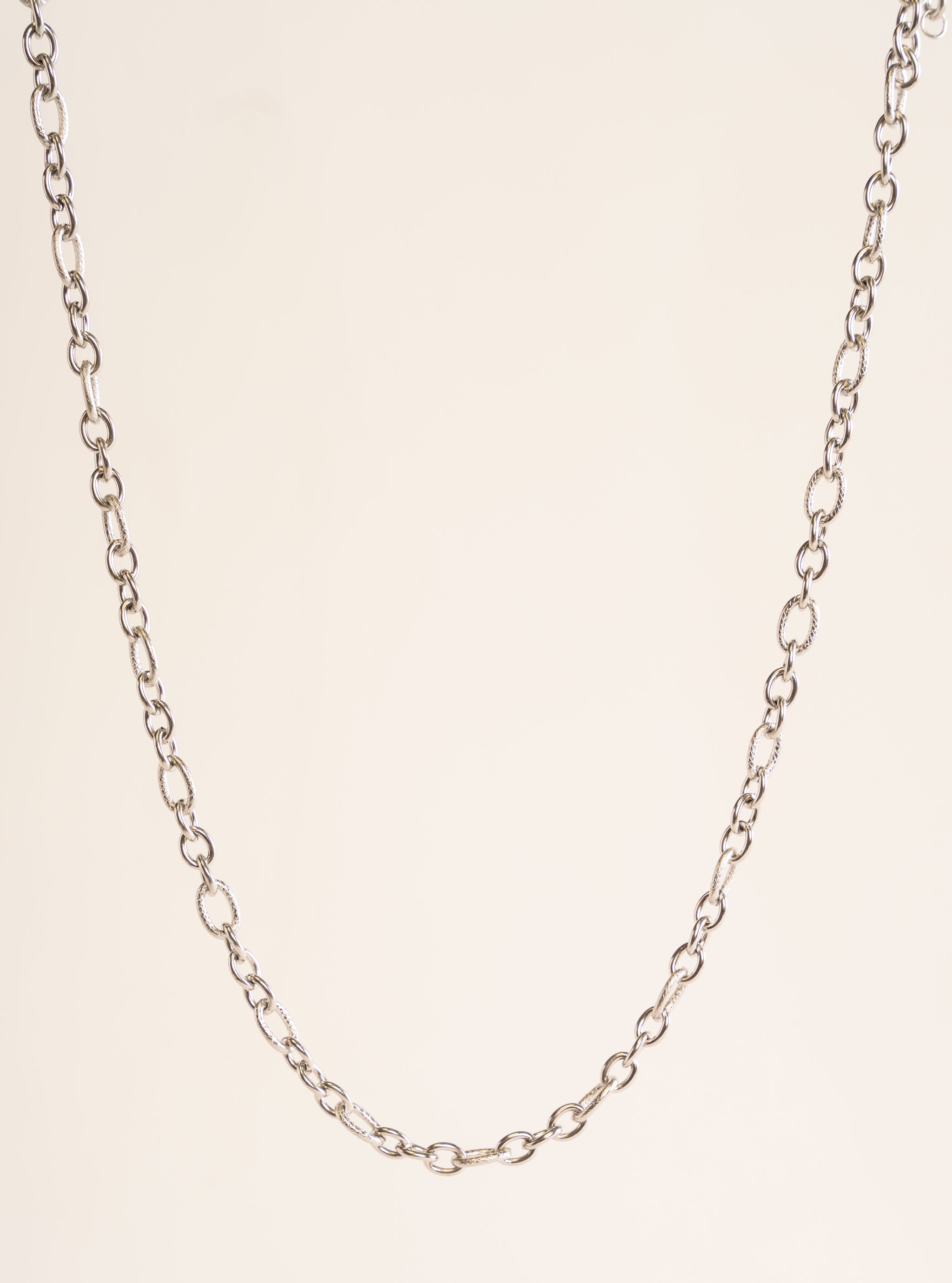 Link Chain Necklace, Plateado