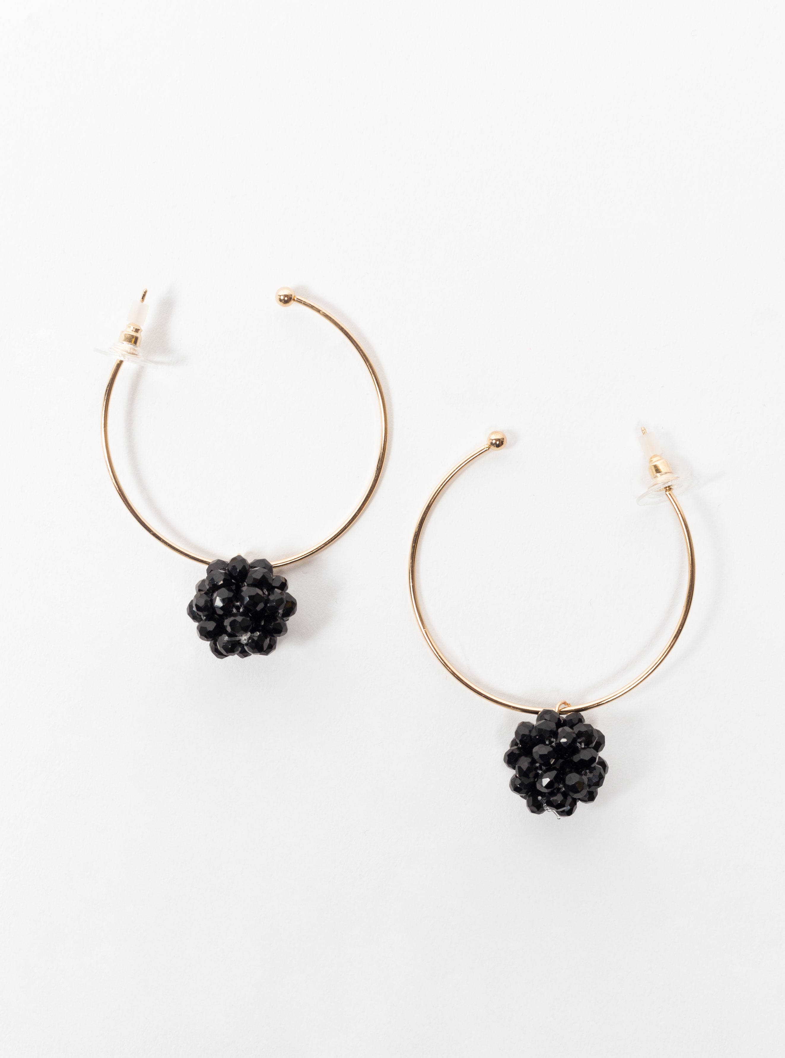 Disco Babe Earrings, Negro