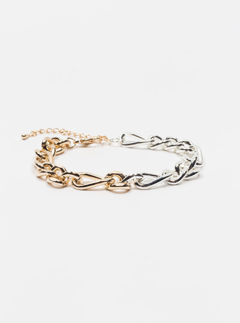 Gold & Silver Bracelet, Dorado