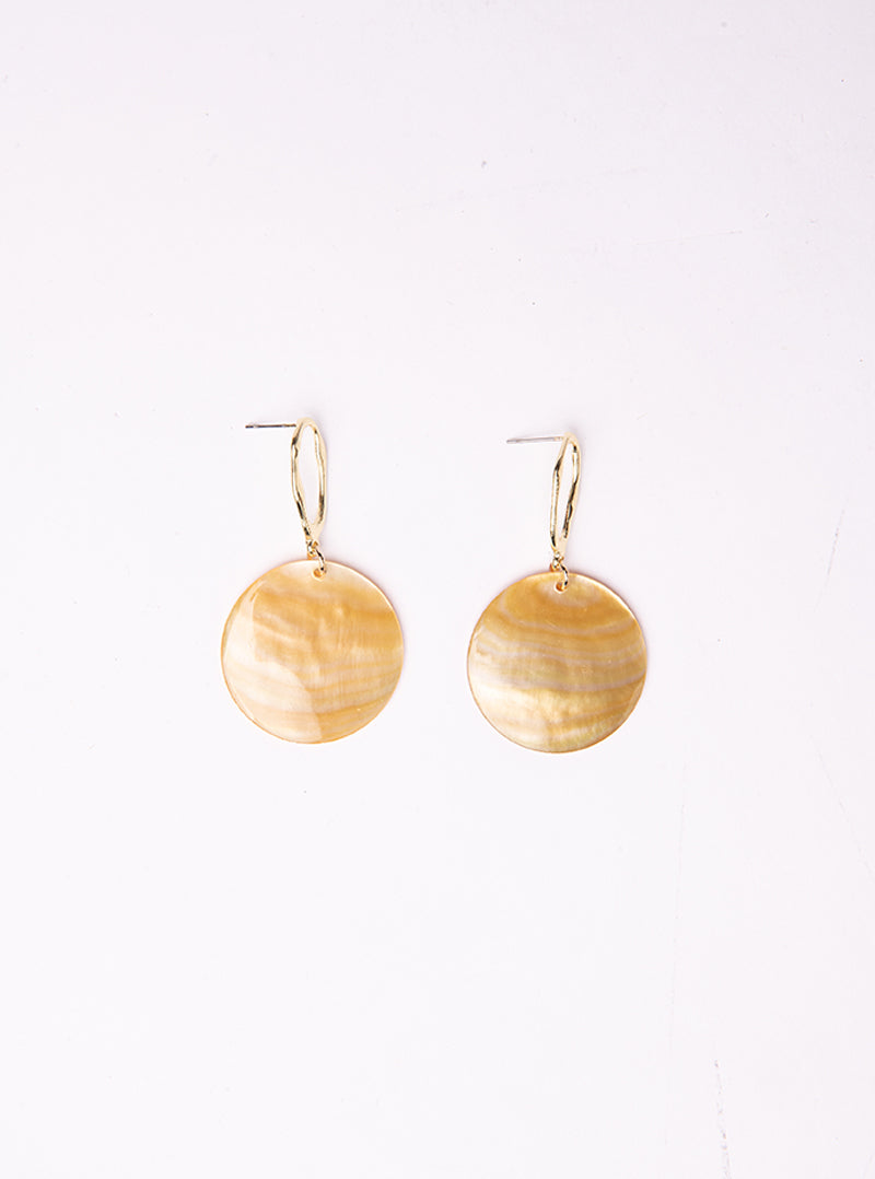 Circular As Our Way Earrings, Amarillo Claro