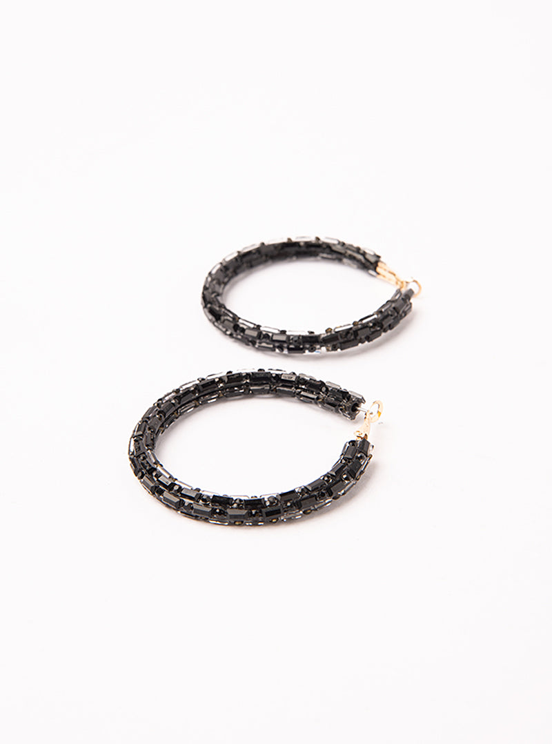 Lose Control Earrings, Negro