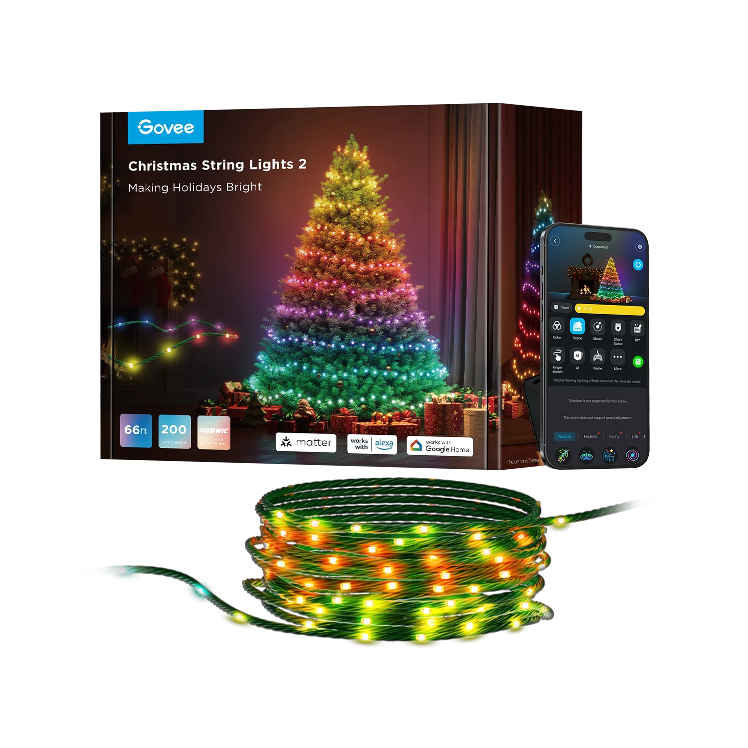 LUCES NAVIDEÑAS H70C21D1 66FT
