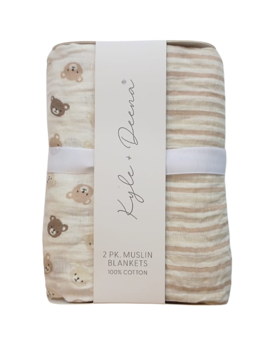 2PK de Frazadas Kyle & Deena de muslin multicolor unisex
