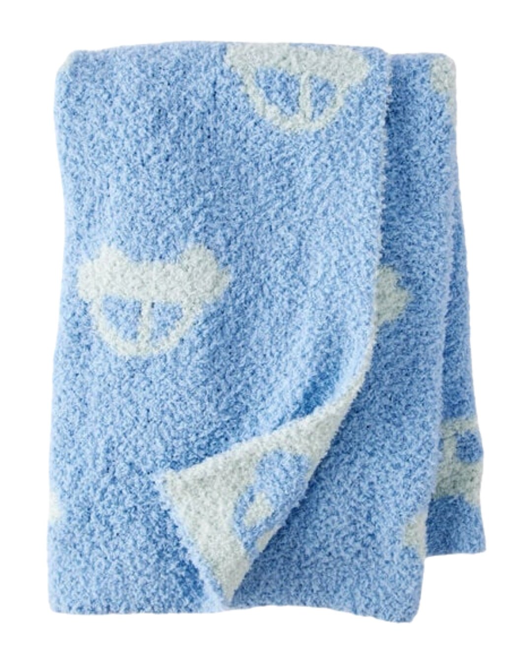 Frazada Carters estampada color celeste de felpa para niña