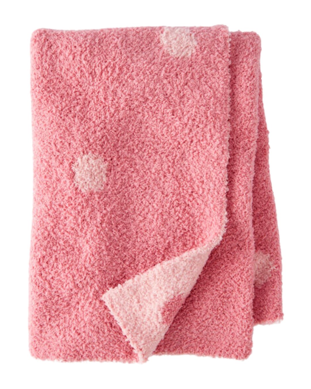 Frazada Carters estampada color rosado de felpa para niña