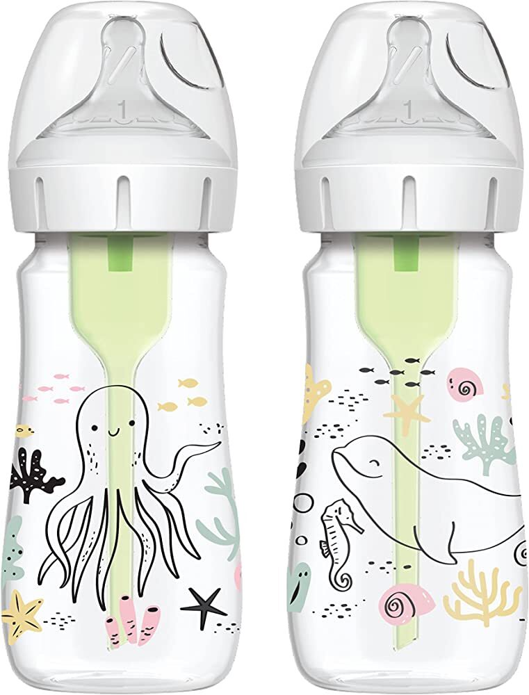 Pacha Options PLUS 9oz Cuello Ancho Diseño del Océano, 2-pack