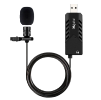 MICROFONO FIFINE MODELO K053 CON CLIP USB PARA COMPUTADORA NEGRO