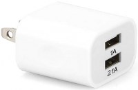 ARGOM CARGADOR  2 PUERTOS USB-A TOTAL 3.1AMP PARED BLANCO  ARG-AC-0105