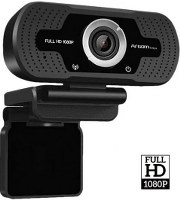 Webcam Argom Resolución 1080P USB Con Microfono a 30Fps Color Negro Full Hd ARG-WC-9140BK