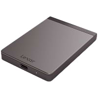 SSD Externo (Unidad De Estado Solido) Marca Lexar Modelo SL200 Capacidad De 2TB Conexion USB-C Color Gris