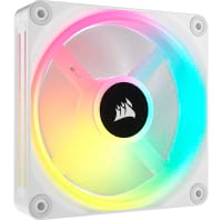 Ventilador PWM Marca CORSAIR Modelo iCUE LINK QX120 RGB De 120mm Color Blanco Para Case
