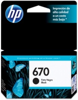 Cartucho HP 670 CZ113Al Color Negro Para Impresora 4615/4625