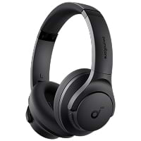 Audifono Bluetooth Marca Anker Modelo Soundcore Q20i Sobre Oido Hybrid ANC (Active Noise Cancelling) Color Negro A3004Z11