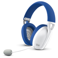 Audifono Modelo Ire Pro H848 Marca Redragon Conexion Bluetooth Para Gamers Sonido 7.1 Con Microfono Color Blanco