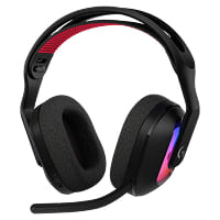 Audifono Inalambrico Para Gamers Marca Logitech Modelo Astro A20X Lightspeed Color Negro con PlaySync Audio y LightSync RGB