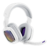 Audifono Inalambrico Para Gamers Marca Logitech Modelo Astro A30 Lightspeed Color Blanco Con Gris Para PlayStation y PC