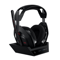 Audifono Inalambrico Para Gamers Marca Astro Modelo A50 Gen 5 Color Negro Con Base Para PS5 Xbox Y PC
