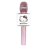 Microfono Bluetooth Marca OTL Modelo Karaoke Diseno Hello Kitty Color Rosado