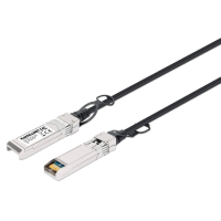 Cable Twinax Pasivo Dac SFP+ 10G Marca INTELLINET Modelo 508391 Color Negro de 1 Metro