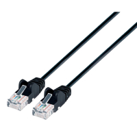 Cable U/UTP Slim Categoria 6 Marca INTELLINET Modelo 742085 Medida de 1 Metro Color Negro