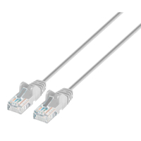 Cable U/UTP Slim Categoria 6 Marca INTELLINET Modelo 751612 Medida de 3 Metros Color Gris