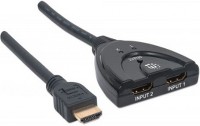 Adaptador Manhattan 207416 Switch Selector De Video HDMI 2 Puertos