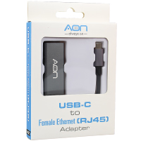 Adaptador AON USB-C A RJ45 AO-AD-1006