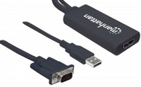 Convertidor Manhattan 152426 De VGA A hdmi Alimentado Por USB